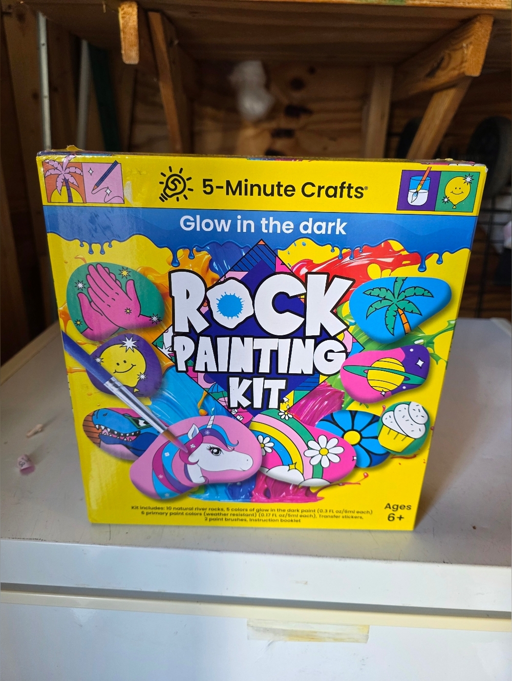 5-Minute Crafts Glow in the Dark Rock Painting Kit